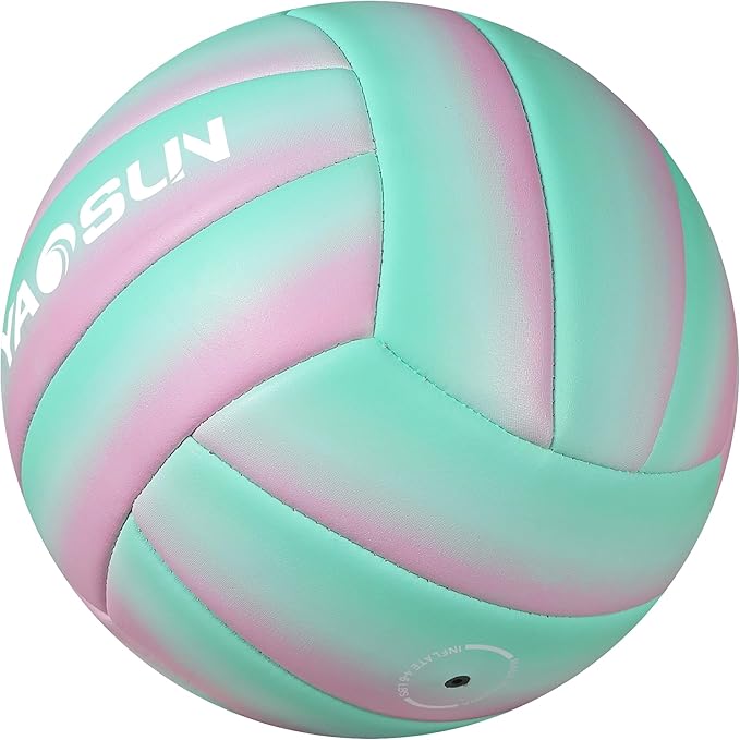 Soft Official Volleyball for Indoor Outdoor Beach, Size 5 Training Volleyball for Beginner Teenager Adult…