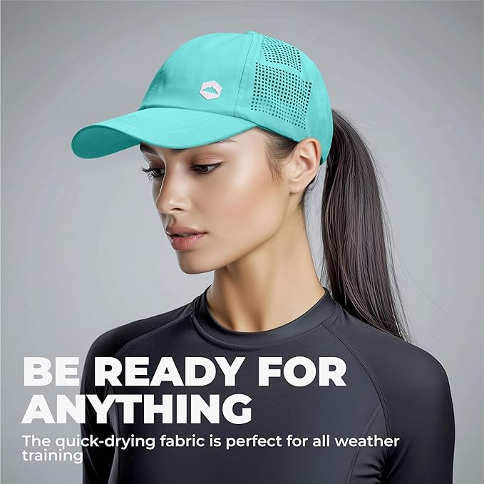 Tough Headwear Baseball Running Cap - Lightweight Quick-Drying Athletic Hat for Men & Women - Sweat-Wicking