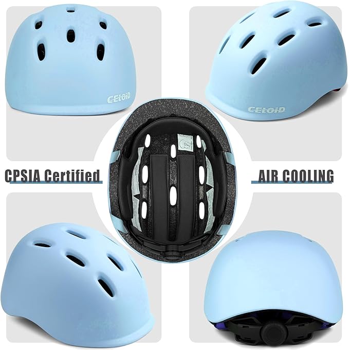 Kids Bike Helmet,Toddler Cyling Helmets for Ages 5-8-9-10-12-14-16Years Youth Boys & Girls,Child Adjustable Multi-Sport Bicycle Skateboard Roller Skate Scooter Balance Skateboarding Helmet