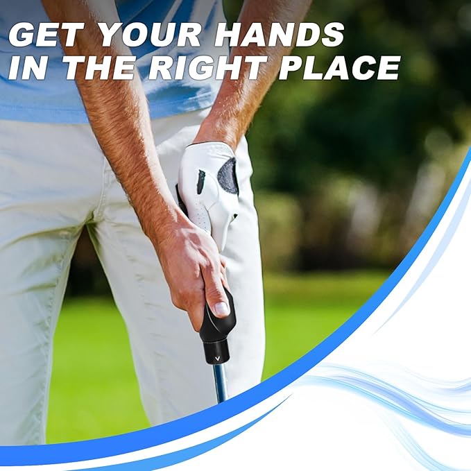 Golf Grip Trainer, Golf Club Grip, Golf Grip Training Aid, Helps Improve and Train Correct Hand Position (Right Hand )