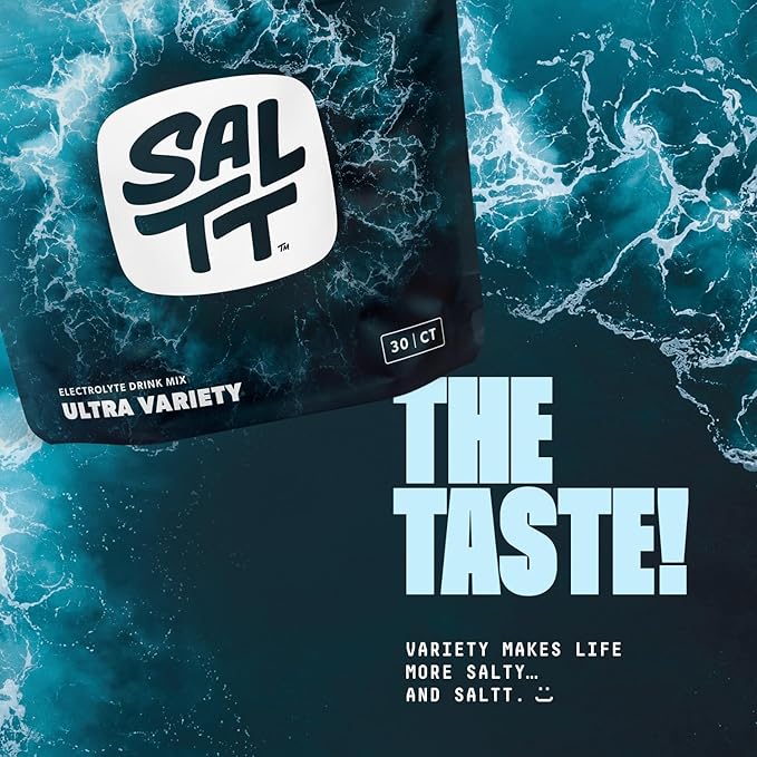 Keto Chow SALTT Electrolytes Powder Packets, Ultra Variety Pack (30 Packets) - Magnesium, Potassium, Sodium, Trace Minerals - Vegan, Sugar Free, Gluten Free - Travel Essentials - Made in USA