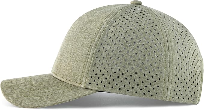 VOBOOM Men Snapback Trucker Hat, Baseball Cap for Breathable Side Laser Cut Holes