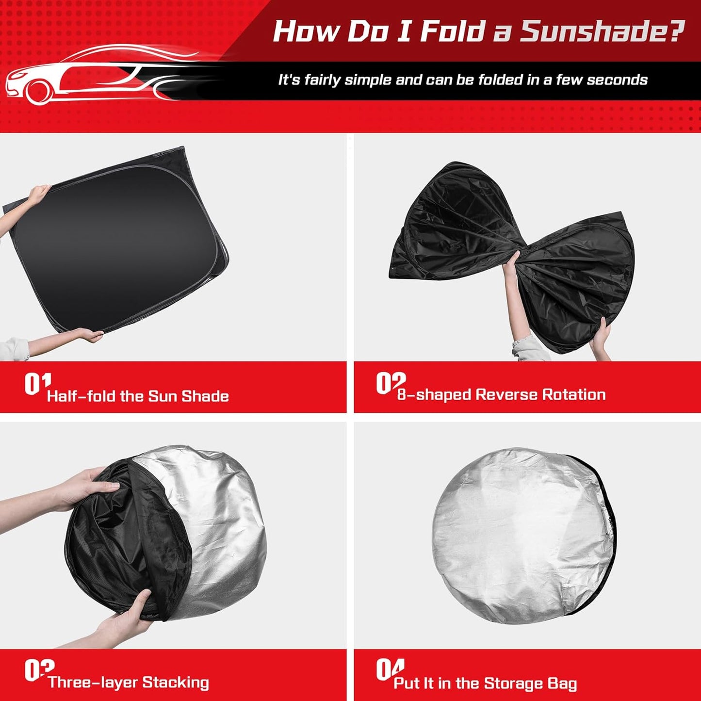 ARISMOTOR Windshield Sun Shade for Kia EV6 2022-2025 2026, Custom Fit Foldable Front Window Sunshade Sun Visor Protector, Block UV Rays Keep Your Car Cooler