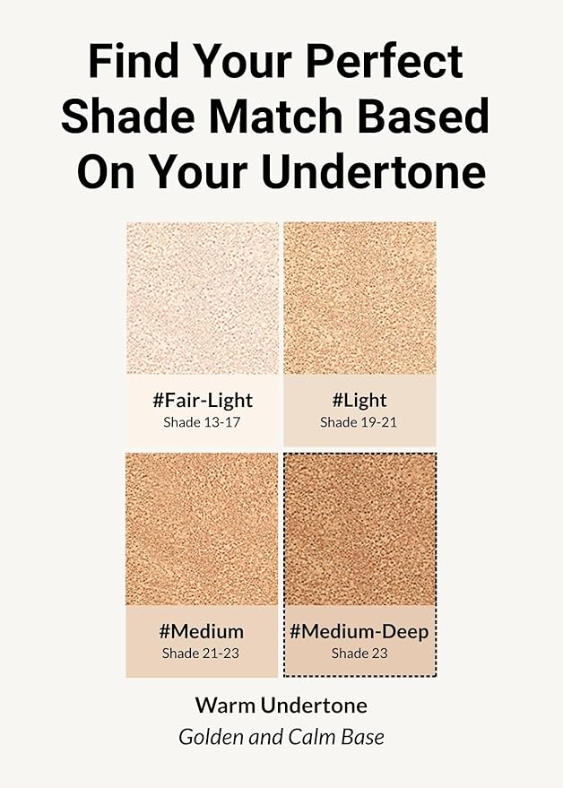 JUNG SAEM MOOL Essential Skin Nuder Longwear Cushion 0.98 Fl Oz (Medium Deep), Refill Included, 24H lasting Cushion Foundation with High Coverage, Semi-Matte Natural Finish, Korean Foundation Makeup