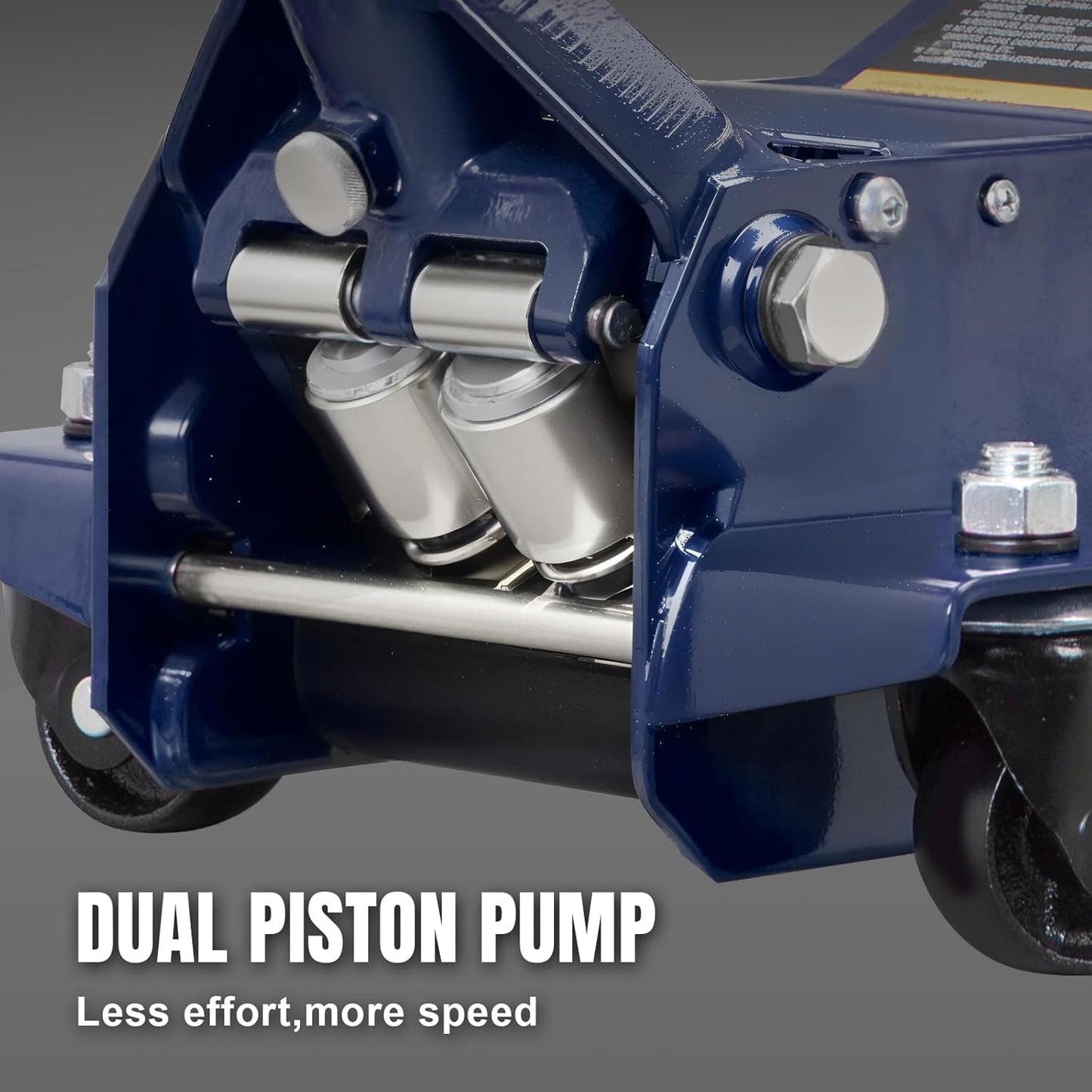 TCE Hydraulic Floor Jack with Dual Quick Lift Pump, 4 Ton (8,000 lb) Capacity, Lifting Range 3.94"- 20", Blue