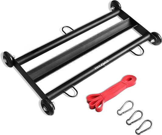 Yes4All Glute Ham Glider, Exercise Wheels for Home Gym Fitness, Glute Hamstring, Booty Building