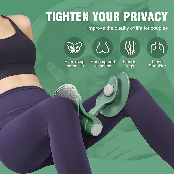 Thigh Trainer - Thigh Toner, Pelvic Floor Trainer, Kegel Trainer & Butt, Leg, Arm Toning Trainer Equipment for Home Gym Workout