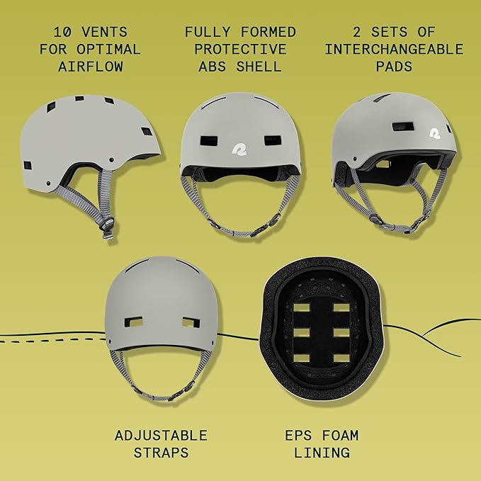 Retrospec Dakota Adult Bike Helmet for Adults - Multi-Sport Protection for BMX, Skating, Scooter, and Skate - Adult Men Skateboard Helmets