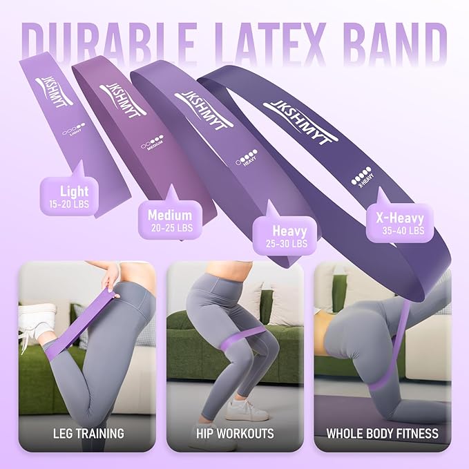 JKSHMYT Pilates Ring-14.5" Home Pilates kit with Padded Handles, Mini Ball, Resistance Bands, Guide & Bag, Better me Pilates Essentials Set for Workouts Women