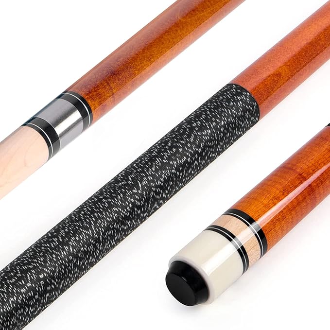 AKLOT Pool Cues,Set of 4 Pool 58" Cue Sticks Canadian Maple Wood Cue Stick for Professional Billiard Players 18 19 20 21 oz