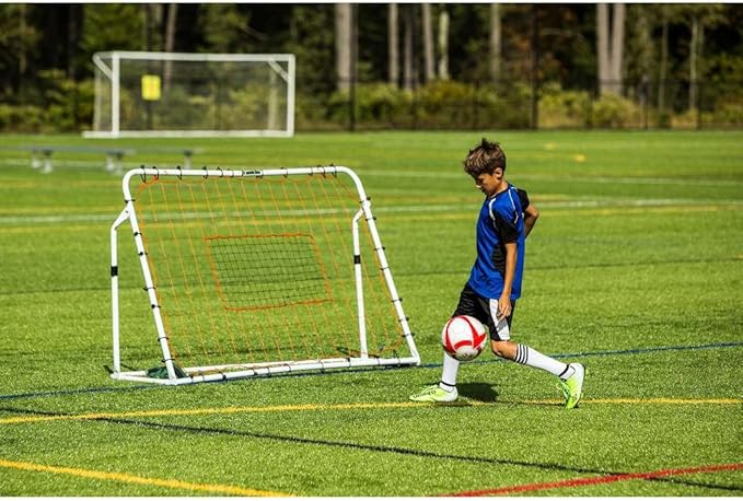 Franklin Sports Soccer Rebounder - Tournament Steel Rebounding Net - Perfect for Backyard Practice and Training - 12' x 6' & 6' x 4'