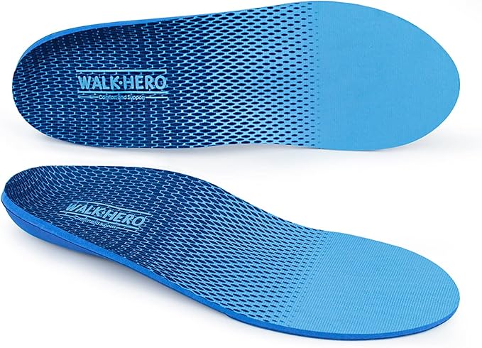 Plantar Fasciitis Feet Insoles Arch Supports Orthotics Inserts Relieve Flat Feet, High Arch (Mens 8-8 1/2 | Womens 10-10 1/2)