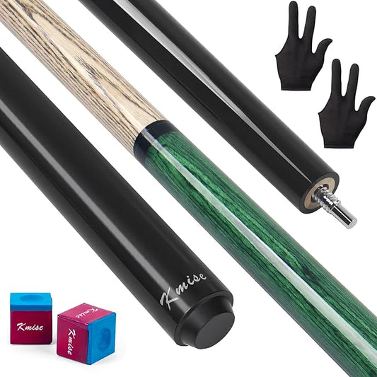 Kmise Break Jump Cue Stick - 21oz 23oz 25oz 28oz Pool Stick for Explosive Breaks and Effortless Jumps, Heavy Hitter Jump&Break Pool Cue with 14mm Pro Breaking Tip, Includes Pool Chalk and Glove