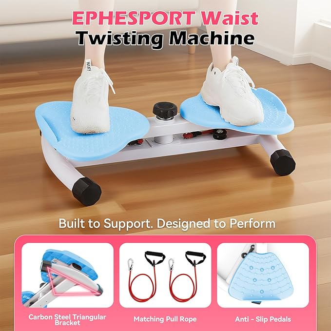 EPHESPORT Waist Twisting Machine, Ab Twister for Home Workout, Twister Board for Exercise, Full Body Slimming & Core Training, Twist Machine for Weight Loss, Compact Home Exercise Equipment