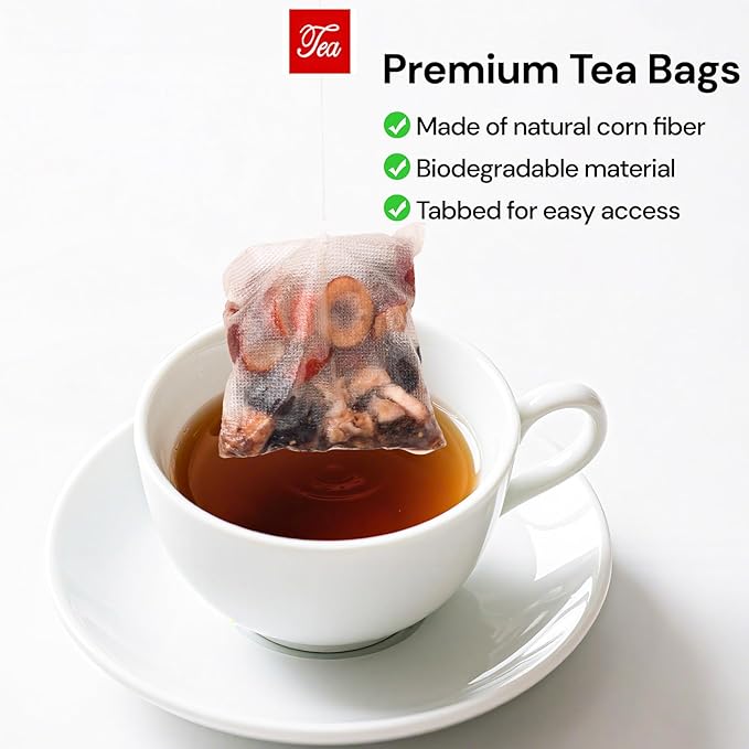 Goji Berries Ginseng Kidney Tea Formula Ginseng Eight Treasure Tea 8 Natural Ingredient Kidney Cleanse Detox & Repair for Women & Men 25 Count, Caffeine-Free