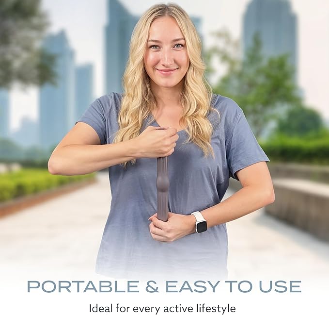 PT Pro Tennis Elbow Trainer For Physical Therapy, Textured Grip, Elbow Pain Relief, Resistance Bar For Tendonitis And Golfer's Elbow, Improve Grip Strength, Pickleball Elbow And Golfer's Elbow, Gray