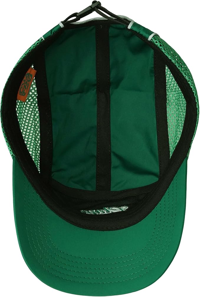 CLAPE Quick Dry 5 Panel Hat for Men, Breathable Mesh Short Brim Baseball Cap, Reflective Ajustable Outdoor Sport Running Hat