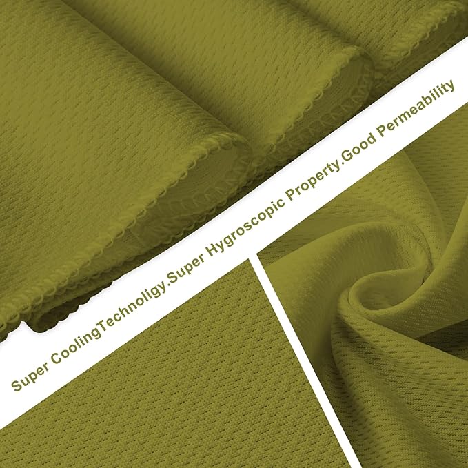 Honoson Cooling Towel Bulk - Neck & Face Cool Chilly Towels Microfiber Breathable Sport Sweat Rag for Gym, Yoga, Travel, Camping, Running, Outdoor