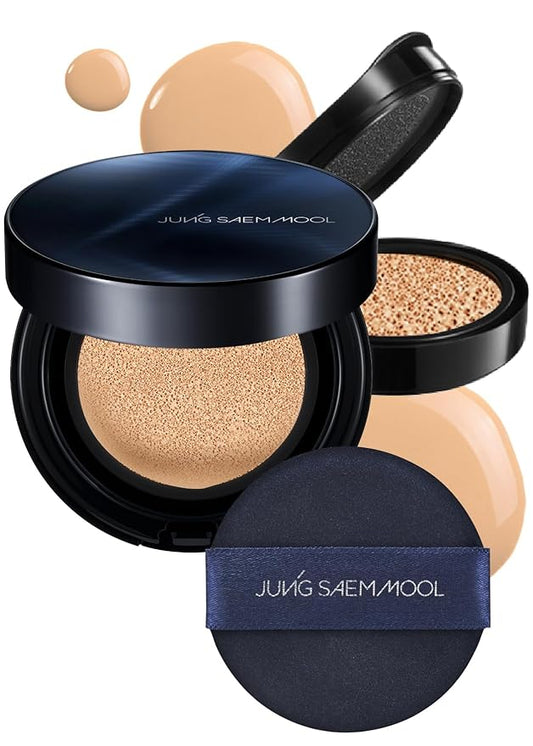 [JUNGSAEMMOOL OFFICIAL] Essential Skin Nuder Cushion Navy Edition (Light) | Refill Included | Limited Holiday Edition