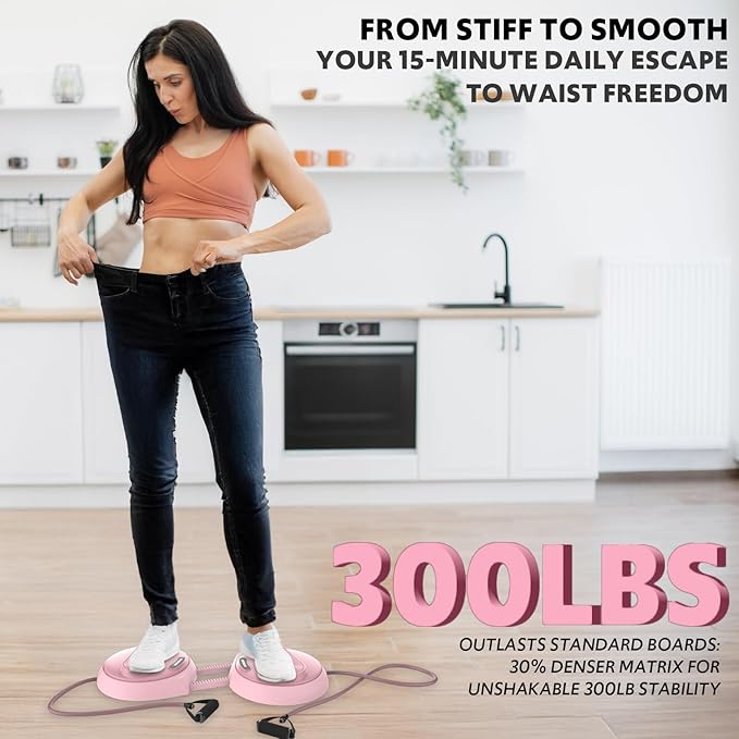 Waist Twisting Machine with Counter, Adjustable Waist Twister Board for Women Belly Fat, Twist Board for Exercise, Ab Twister Board Twist Exercise Machine