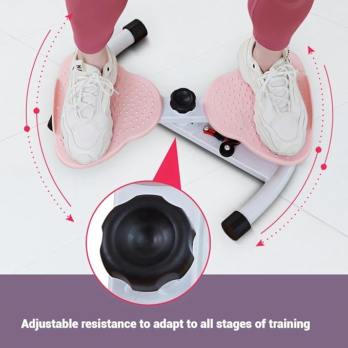 Waist Twister Board twisting machine exercise twist ab training – Noiseless Fitness Tool with Loop Resistance Bands, Foot Massage, and Core Workout for Belly Fat Loss