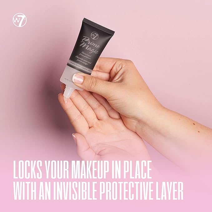 W7 Prime Magic & The Fixer Matte Set - Makeup Primer & Setting Spray Duo for a Smooth, Matte Finish - Pore Minimizer & Shine Control - Quick-Drying, Non-Sticky - Vegan & Cruelty-Free