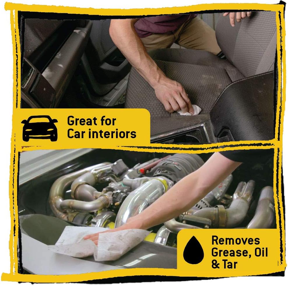 Tub O' Towels Heavy Duty, 10" x 12", Multi-Surface Cleaning Wipes, 90-Count Canister & Refill Pack, White