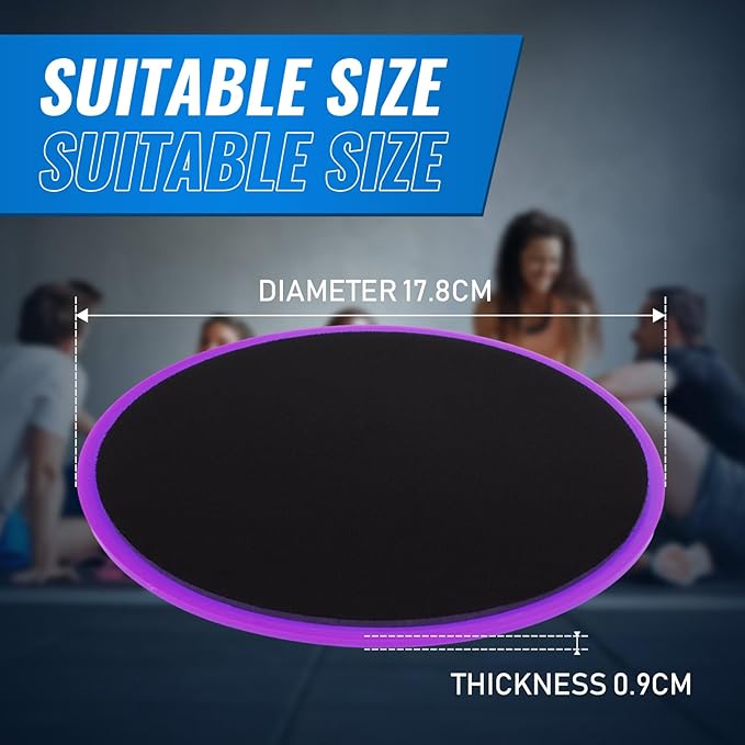 Wettarn 24 Pcs Core Sliders for Working Out Abdominal Exercise Gliding Discs Dual Sided Workout Disc Fitness Sliders Exercise Gear for Gym Floors Training Abdominal Core Strength