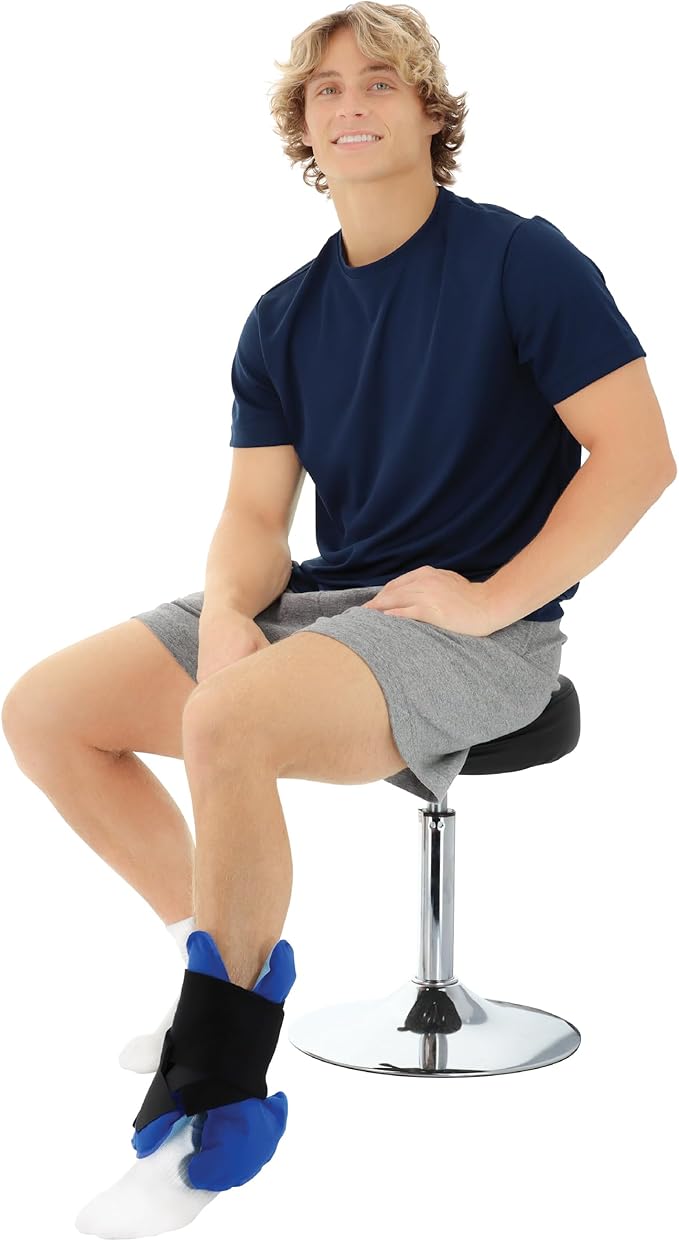 Core Products Clover Pack Frost Free Cold Therapy, Flexible for Knee, Shoulder, Elbow & Ankle with Compression Strap - Made in The USA