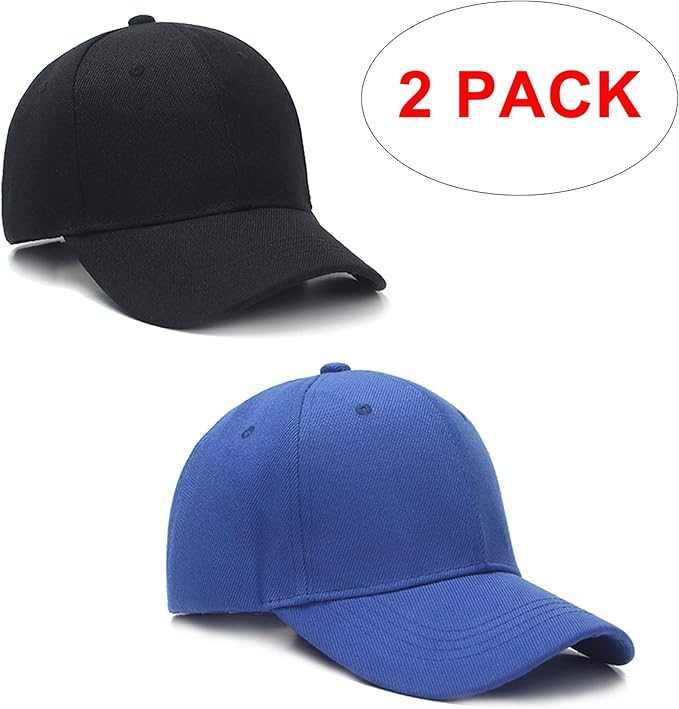 PFFY 2 Packs Baseball Cap Golf Dad Hat for Men and Women