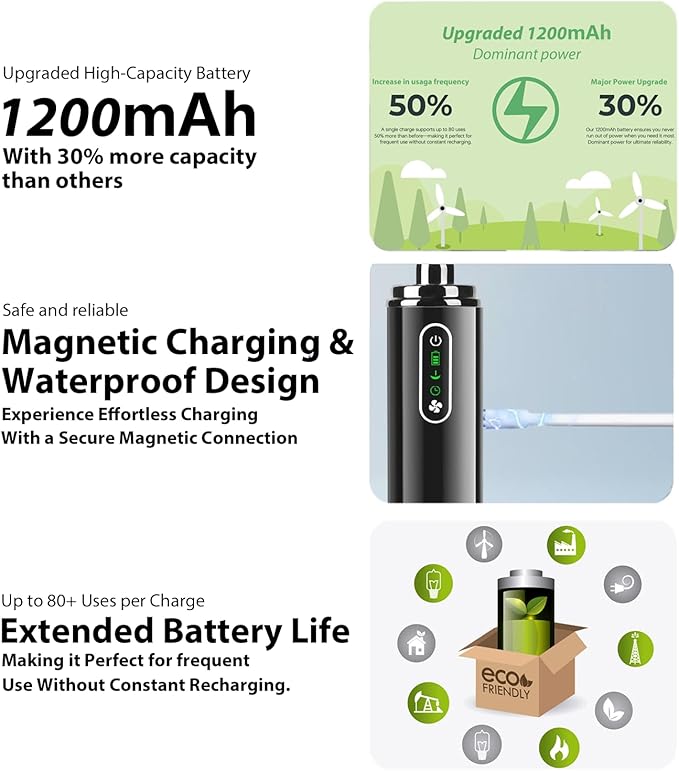 Upgrade Enema Anal Douche , Waterproof Touch Control, Enemas-Douches for Men & Women Colon Cleanse, Shower Enema Bulb-Bottles Kit, Electric Rotating Nozzle, Pressure Spray, Two Douching Modes