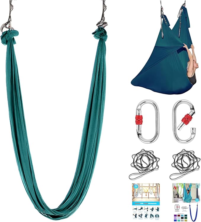 5.5 Yards Aerial Silk Swing Outdoor Hammock Aerial Yoga Swing For Adults,Aerial Yoga Hammocks for outside