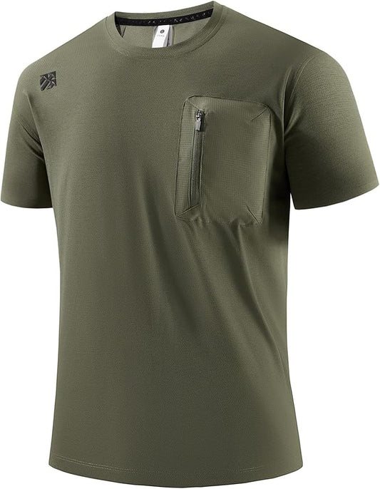 Moisture Wicking Quick Dry Soft Pickleball Workout Hiking Camping Running Shirts for Men Outdoor Sports