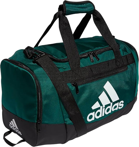 adidas Unisex Defender 4.0 Gym Duffel Bag for Men and Women, Team Dark Green, Small (38L)