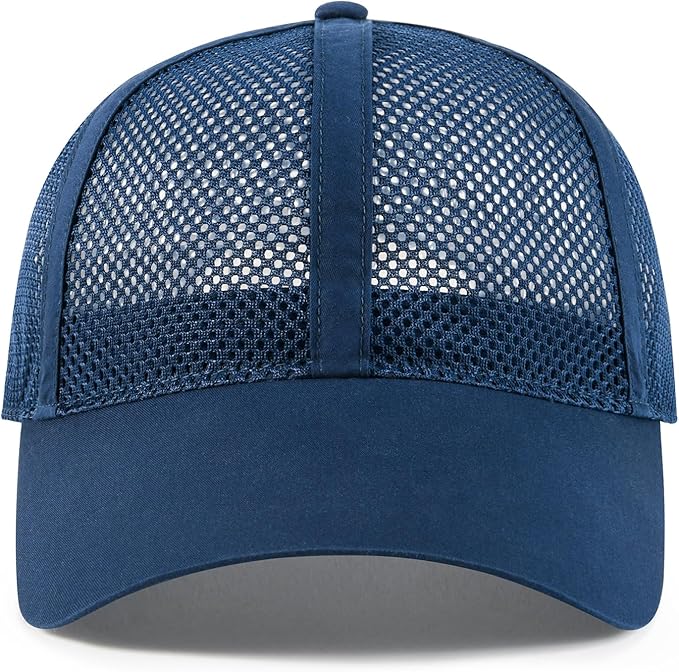 VOBOOM Breathable Full Mesh Baseball Cap for Men, Women, Lightweight Trucker Hats Outdoor Sports Wear