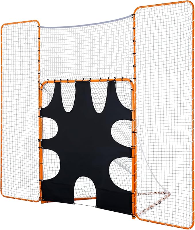 VEVOR Portable Lacrosse Goal - Complete Training Accessory Set with Extended Coverage for Youth and Adults
