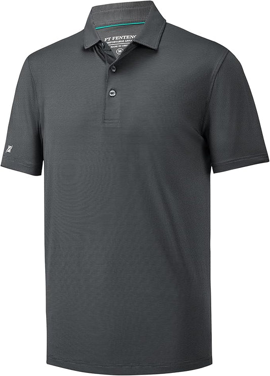 Mens Polo Shirts Short Casual Solid Stylish Dry Fit Performance Designed Collared Golf Polo Shirts for Men