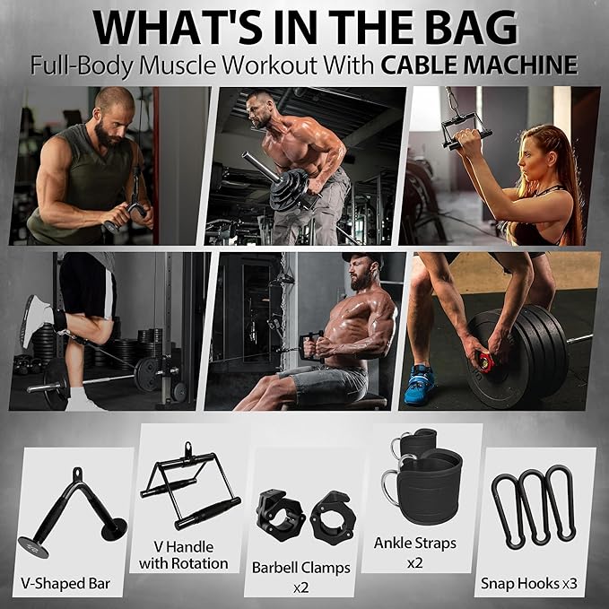 Mikolo M4 2.0 Smith Machine, All-in-One Power Cage with Independent Dual Pulley System, Multi-Function Home Gym Workout Cage for Cable Crossover