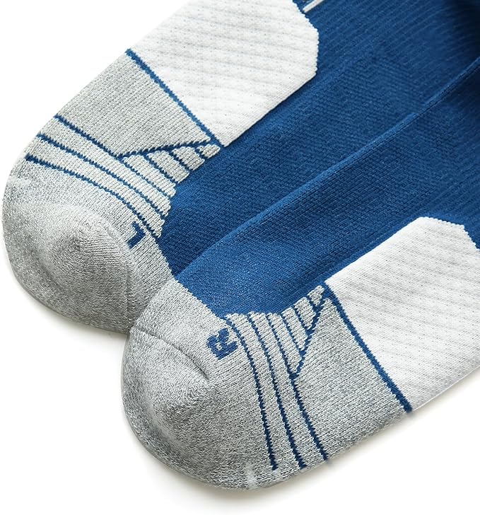 WANDER Men's Athletic Ankle Socks 6-7 Pairs Sports Moisture-wicking Running Basketball Cycling Socks 6-9/10-12/12-14