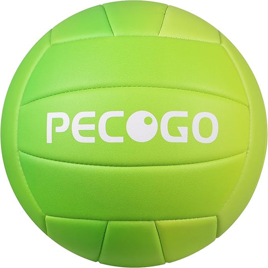 Size 5 Volleyball - Durable PU Leather, Indoor/Outdoor. Soft Control, Great Airtightness for Training/Games. Ideal for All Ages