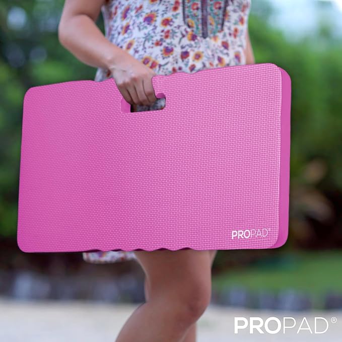 Thick Kneeling Pad, Garden Kneeler for Gardening, Bath Kneeler for Baby Bath, Kneeling Mat for Exercise & Yoga, Knee Pad for Work, Floor Foam Pad, 2X Large (XXL) 24 x 14 x 1.5 Inches, Pink