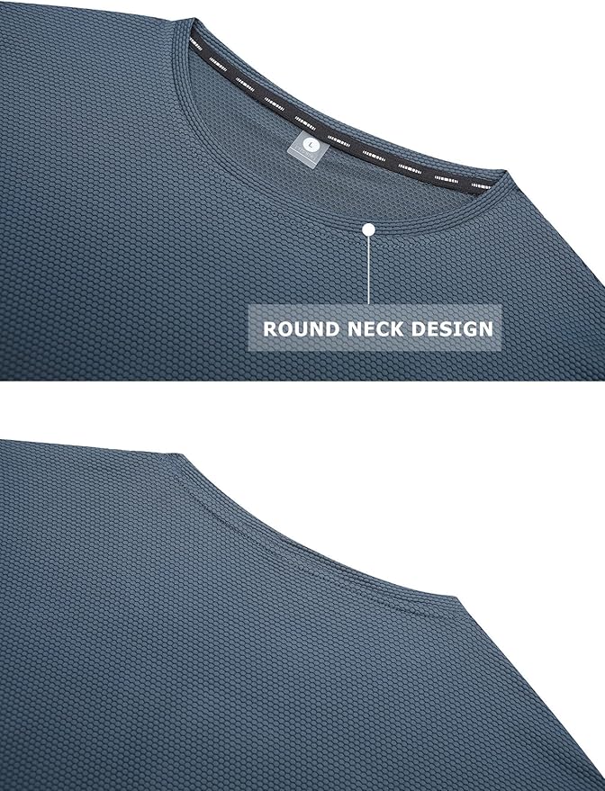 Moisture Wicking Quick Dry Soft Pickleball Workout Hiking Camping Running Shirts for Men Outdoor Sports