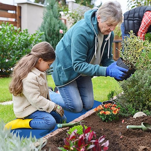 WORKPRO Extra Thick Kneeling Pad, Soft Foam Cushioning for Knee, Large Foam Kneeler Mat for Gardening, Bathing Baby, Workout Supplies, 17.5 x 11 x 1.5 in, Blue