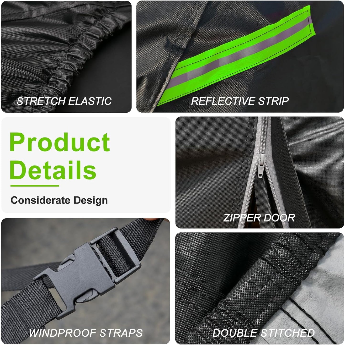 KouKou SUV Car Cover Waterproof All Weather, 7 Layers Outdoor Jeep Car Covers for Automobiles Rain Snow UV Protection, Universal Fit BMW X5, Ford Explorer, Acura MDX, ect.(Length 191-201 inch)