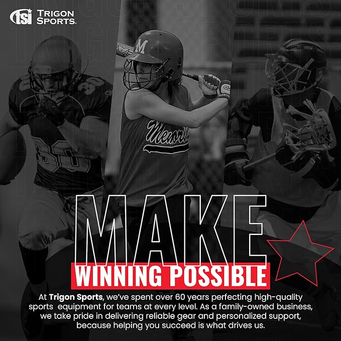 Trigon Sports Lacrosse Goal, 72” x 72” Portable Lacrosse Nets for Backyard, Steel Frame Lax Goal Hockey Soccer Training Equipment for Practice & Accuracy