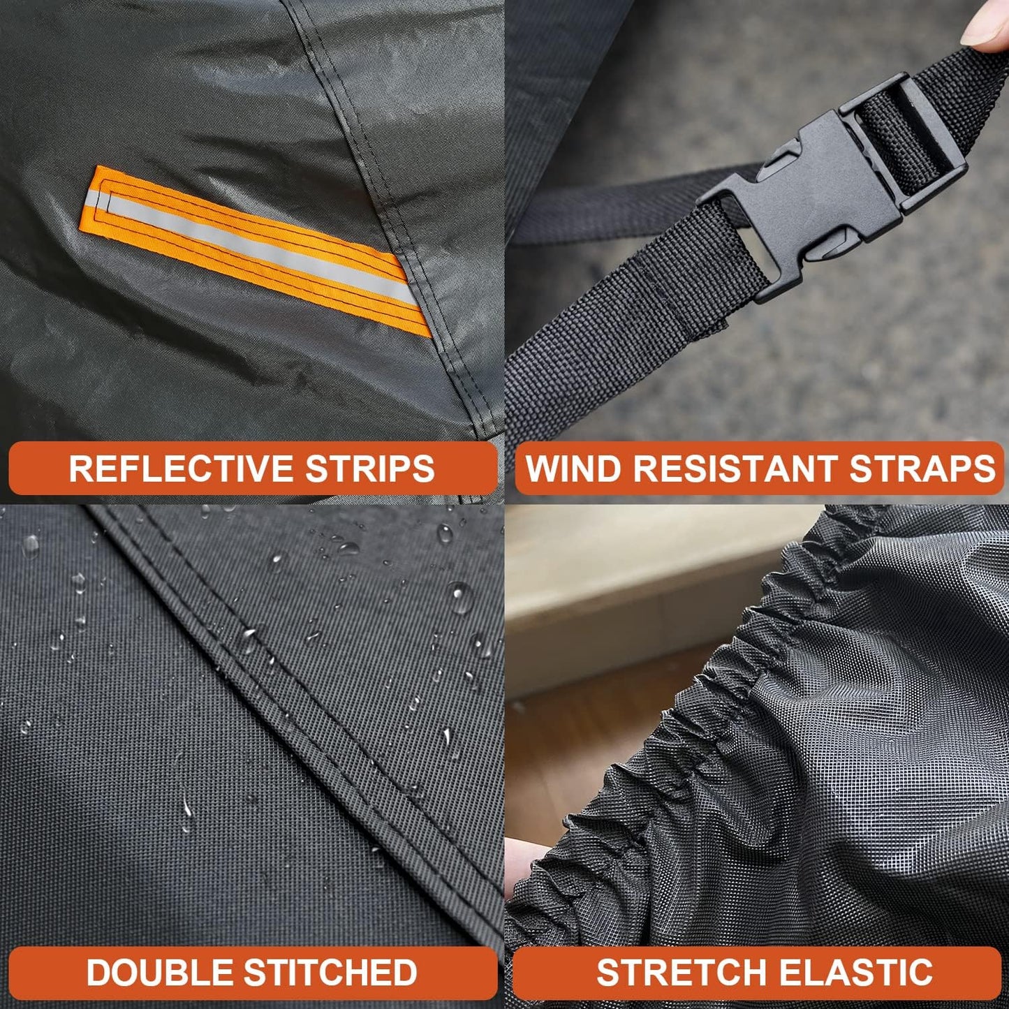 Kayme 7 Layers SUV Car Cover Waterproof All Weather, Outdoor Large SUV Cover Rain UV Protection, Universal Fit for Chevrolet Chevy Suburban, GMC Yukon XL, Lincoln Navigator LWB (215-230 inch)