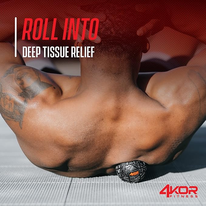 4KOR Massage Balls for Trigger Point Therapy - Myofascial Release Ball - Muscle Relief for Back, Neck, Shoulder, Foot Pain - Fitness Massage Balls for Mobility - Deep Tissue Release Ball