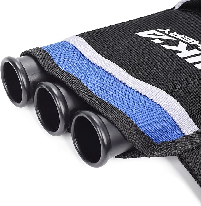 Archery Arrow Quiver Holder, 3-Tubes Hip Quiver Arrow Bag with Adjustable Belt for Youth & Adults Arrows Hunting Target Practicing