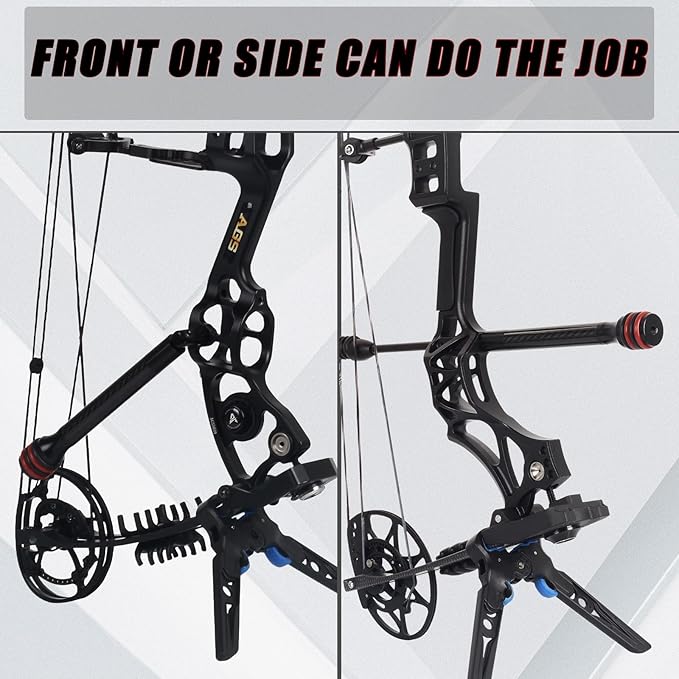 Archery 6″/8″ Bow Stabilizer- Carbon Fiber Bow Balance Bar with Damping System for Compound/Recurve Bow Hunting Archery Accessory Equipment