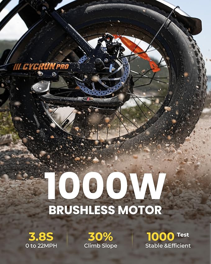 Electric Bike for Adults,Peak 1000W/1500W Motor,20/28MPH 55-150Mile ebikes for Adults with 10.4AH/13AH/26AH Battery,20" Fat Tire Electric Dirt Bike Commuting Off Road Ebike, UL2849